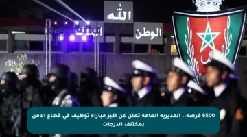 6500 فرصة.. المديرية العامة تعلن عن أكبر مباراة توظيف في قطاع الأمن بمختلف الدرجات